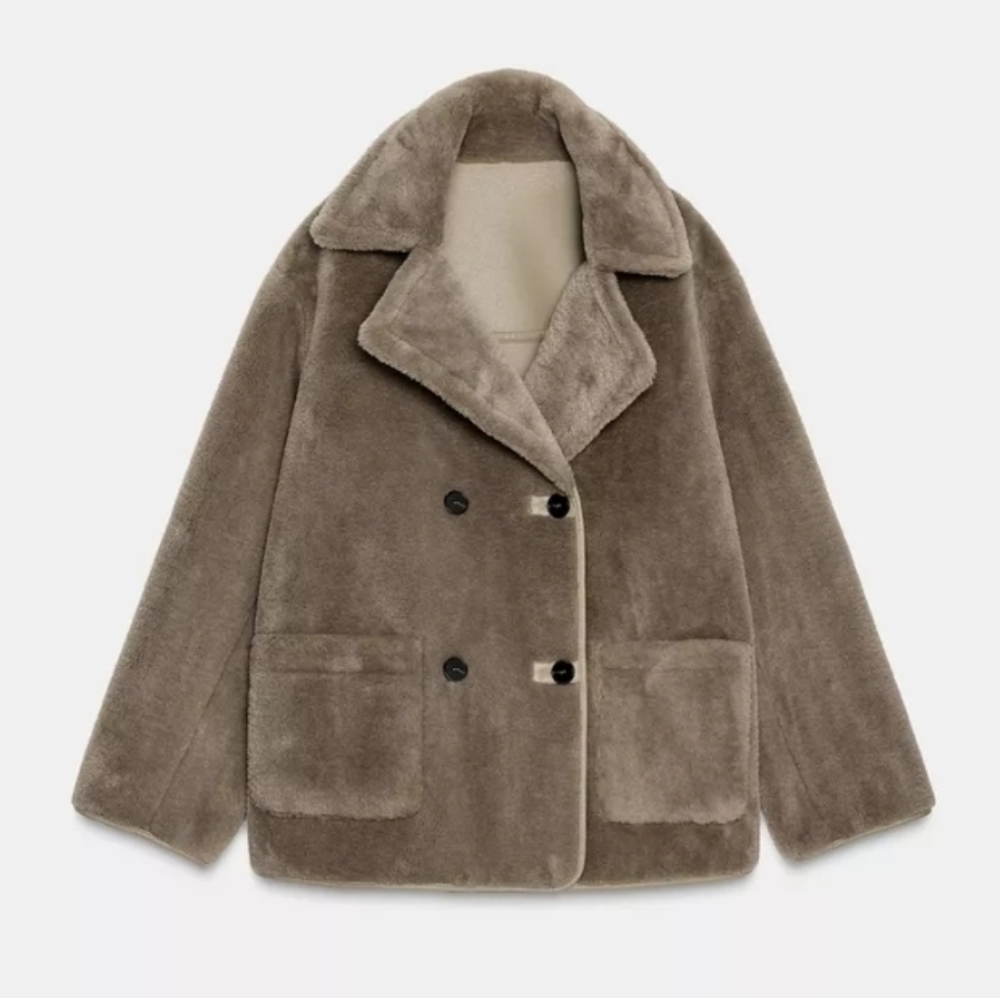 REVERSIBLE DOUBLE-FACED COAT - Picture 3 of 17